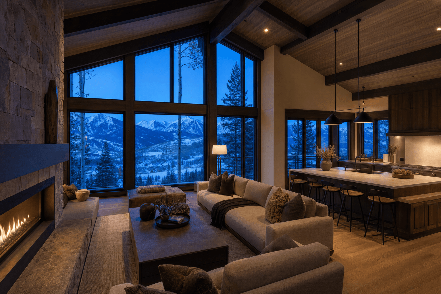 Fictional concept residence great room
