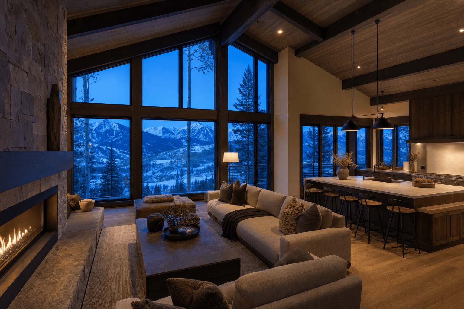 Fictional concept residence great room